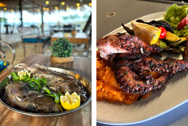 Notre cuisine - A Siesta Paillotte - restaurant CANALE-DI-VERDE - Restaurant plage Corse - restaurant CANALE-DI-VERDE